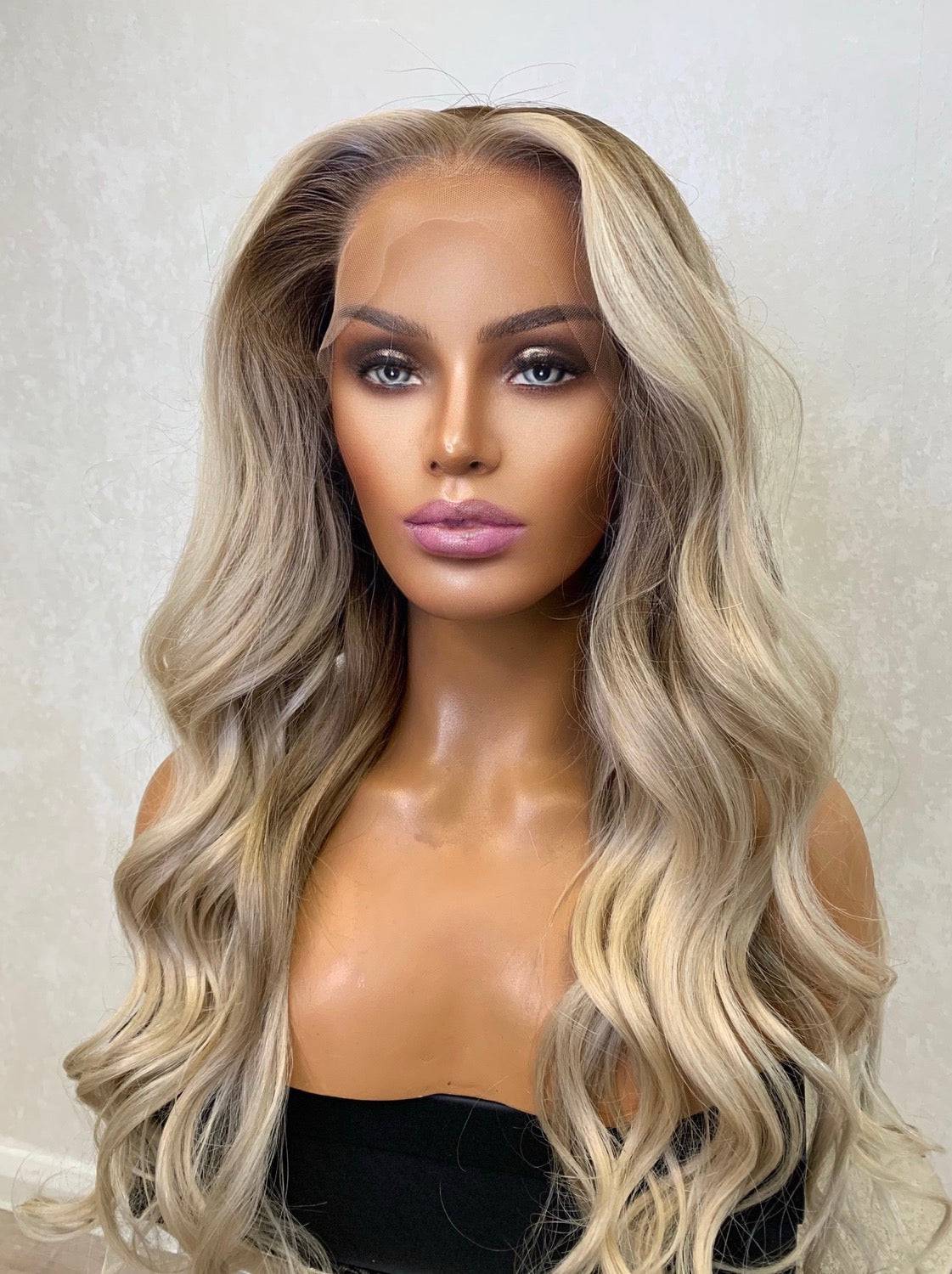 Halle HD Lace Wig – 100% Human Hair Wig, Natural Hairline