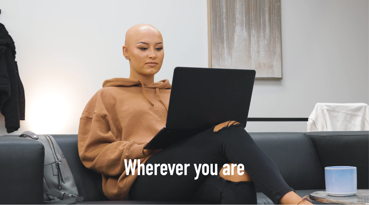 Before and after results from online wig consultation in Oakville